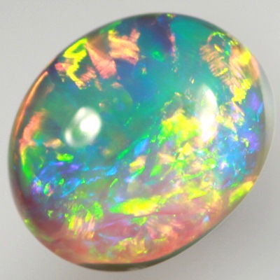 SOLID SEMI BLACK OPAL Bright multicolour fire always